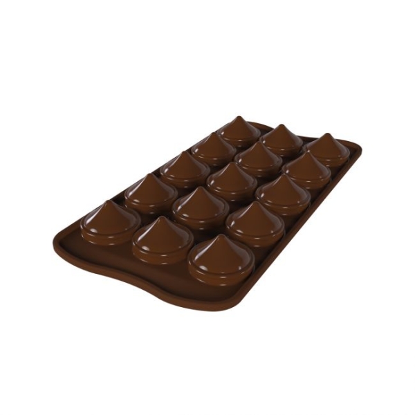Silikonform für Schokolade - Kiss